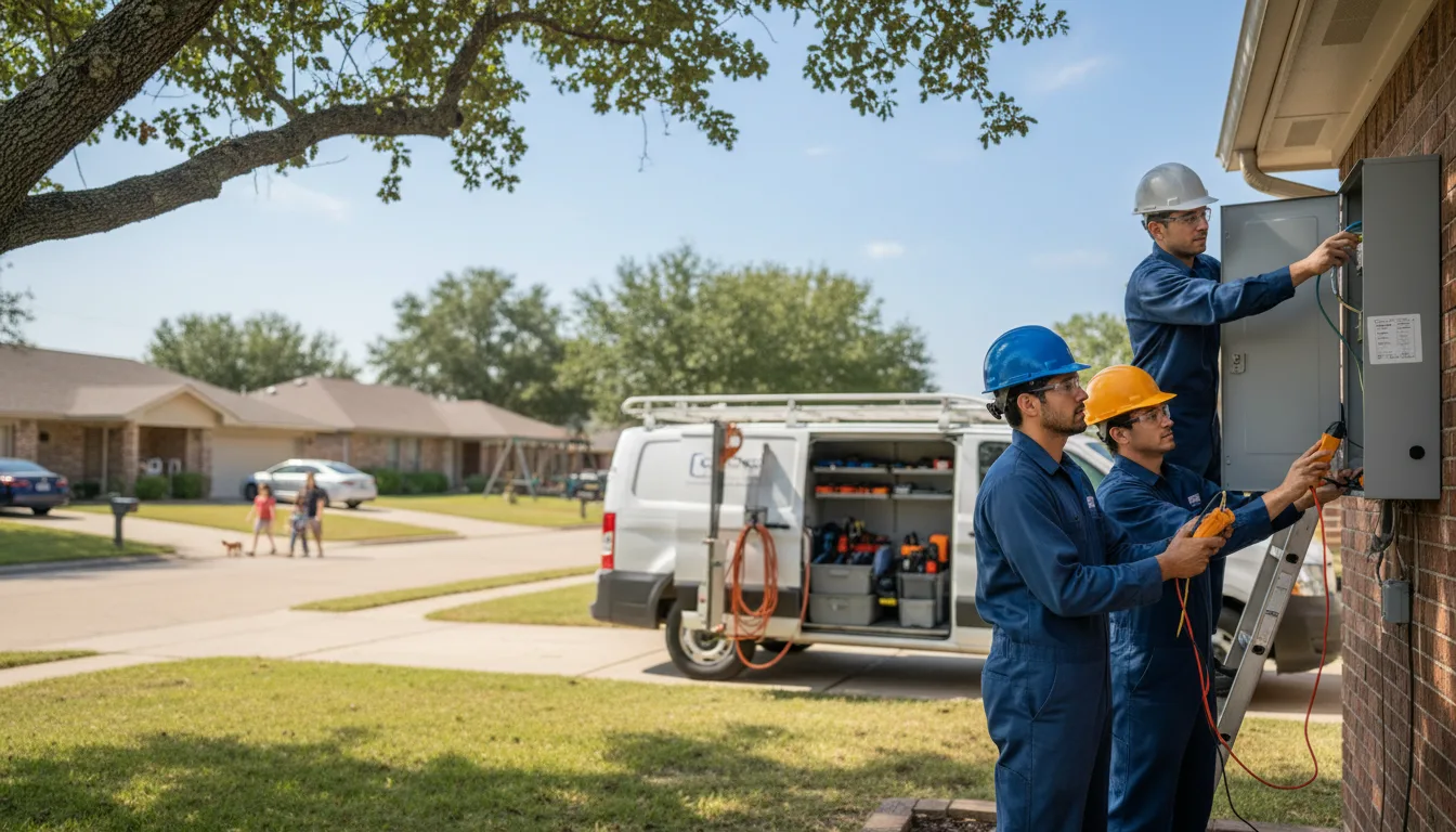 Certified electrician providing emergency electrical services in Albert, OK